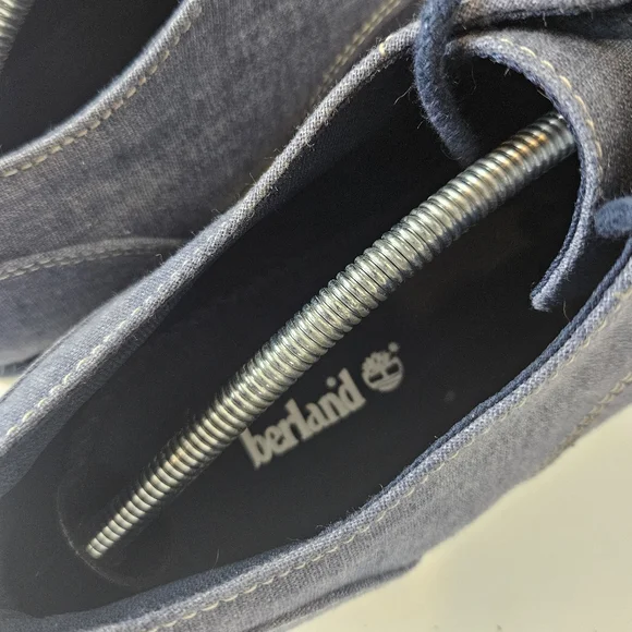 Timberland Men`s Woodhull Denim Canvas Oxford Dress Casual Shoe Sz 12 - Picture 10 of 14